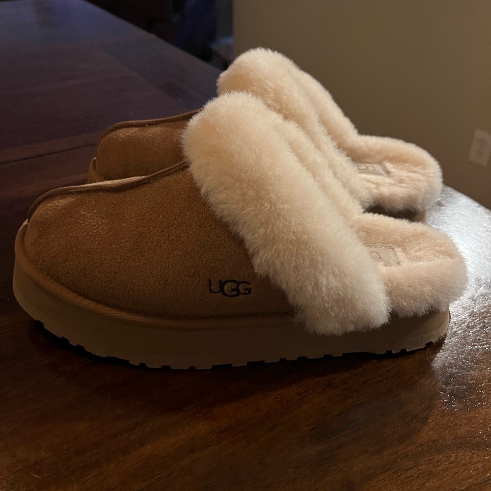UGG Tan and Cream Women's Slippers